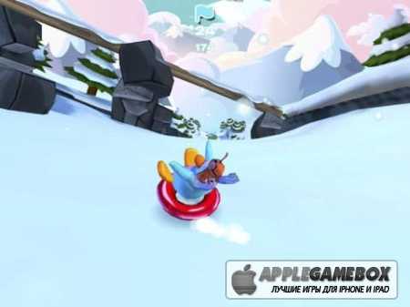 Club Penguin Sled Racer (Клуб пингвинов. Гонки на санках)